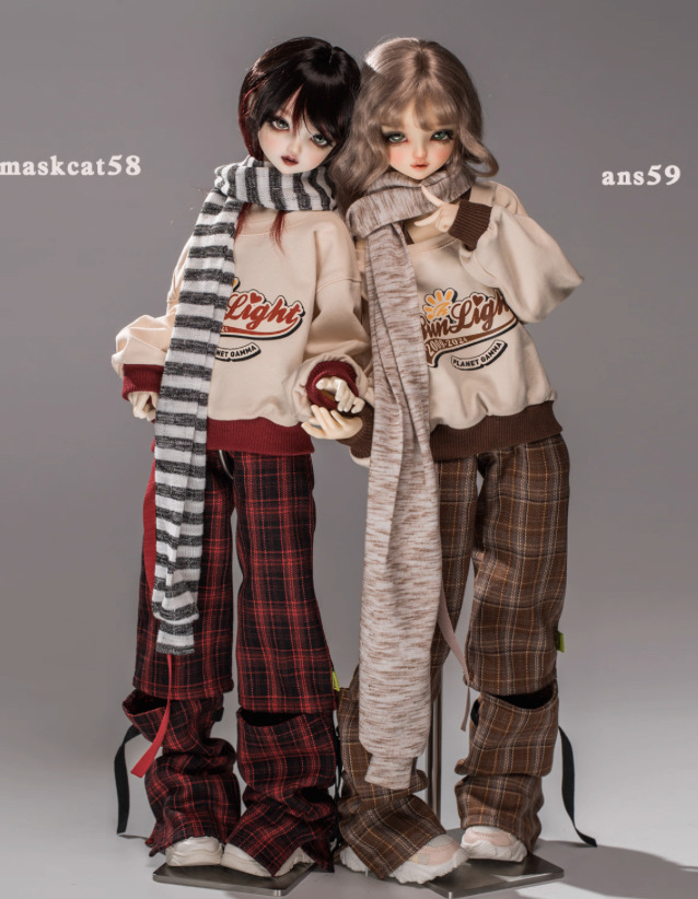 【40cm】 DOLK SELECT / 秋冬日常コーデセット (ブラウン)