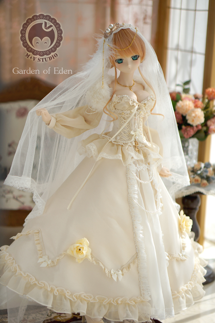 ★SALE★【60cm】 M+V STUDIO / ivory　weddingdress