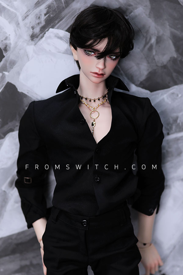 【65cm】 SWITCH / Dress Shirt HD 65boy: Black