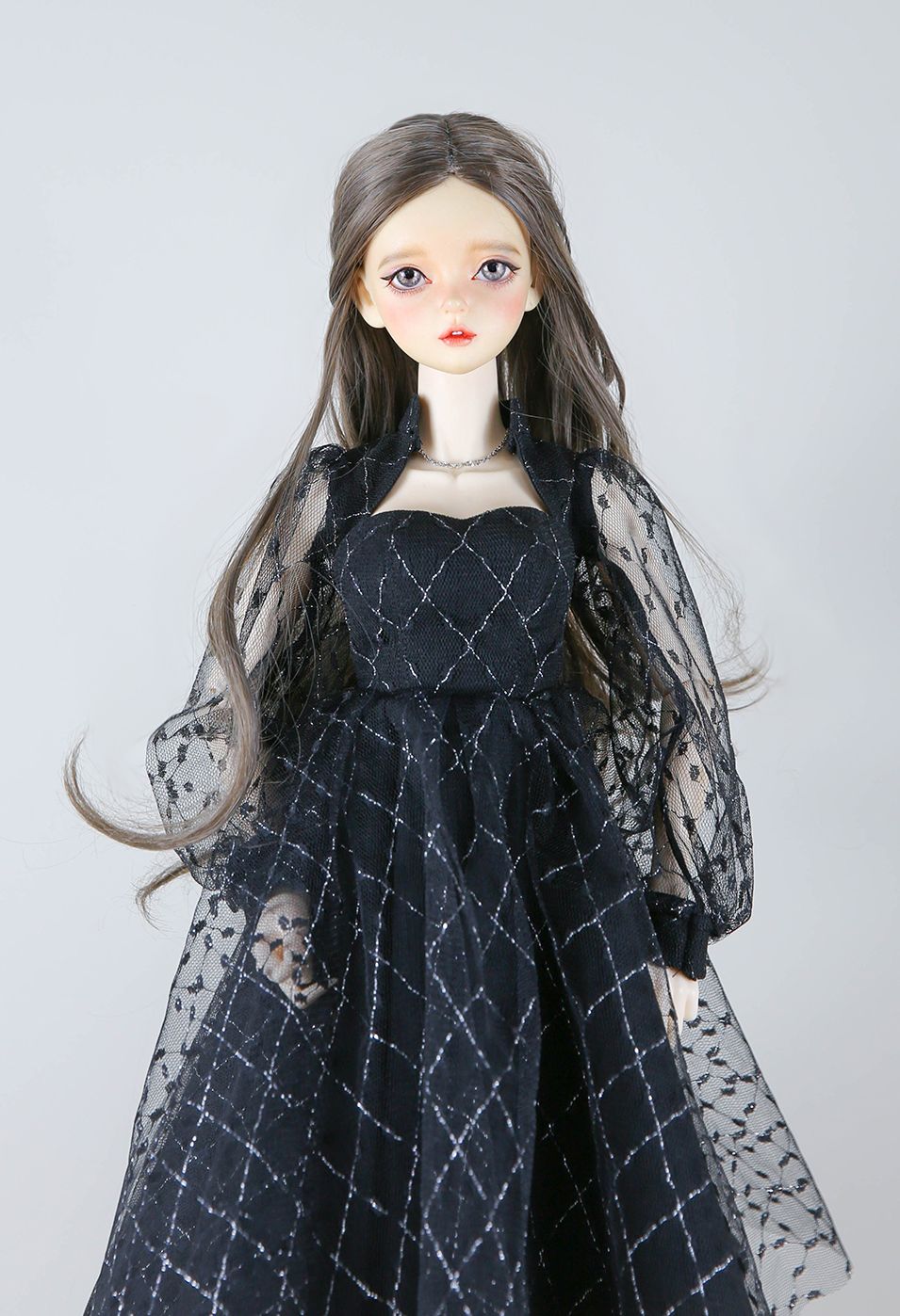 【60cm】 DK Craftshop / Luna Bolero & Dress SET -SD13Girl (Black-Silver)