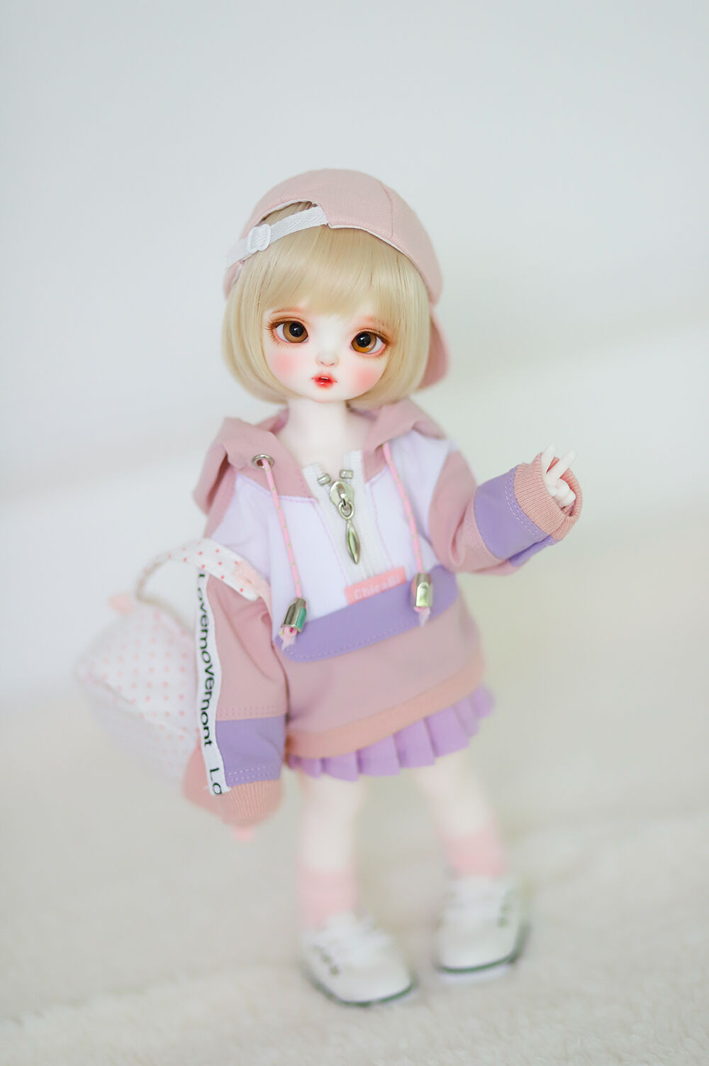 【30cm】 ChicaBi / [Bebe] Anorak (pink jasmine)