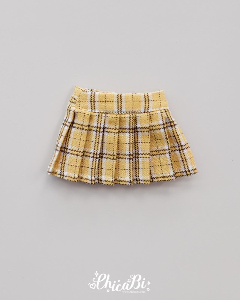【30cm】 ChicaBi / [Bebe] Tennis Skirt 4 Color - Mustard