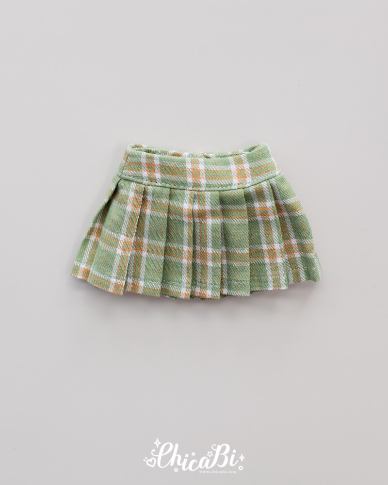 【30cm】 ChicaBi / [Bebe] Tennis Skirt 4 Color- Green tea