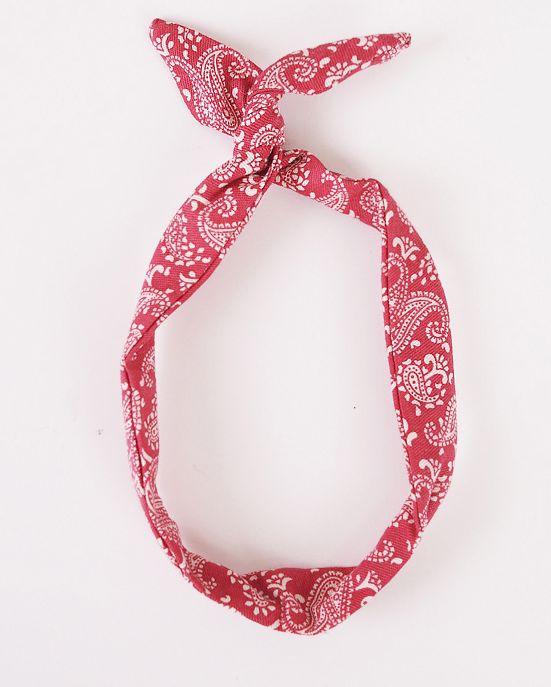 【60cm】 NINE9 STYLE / [L]NAL-Wire-hair band(Red paisley)