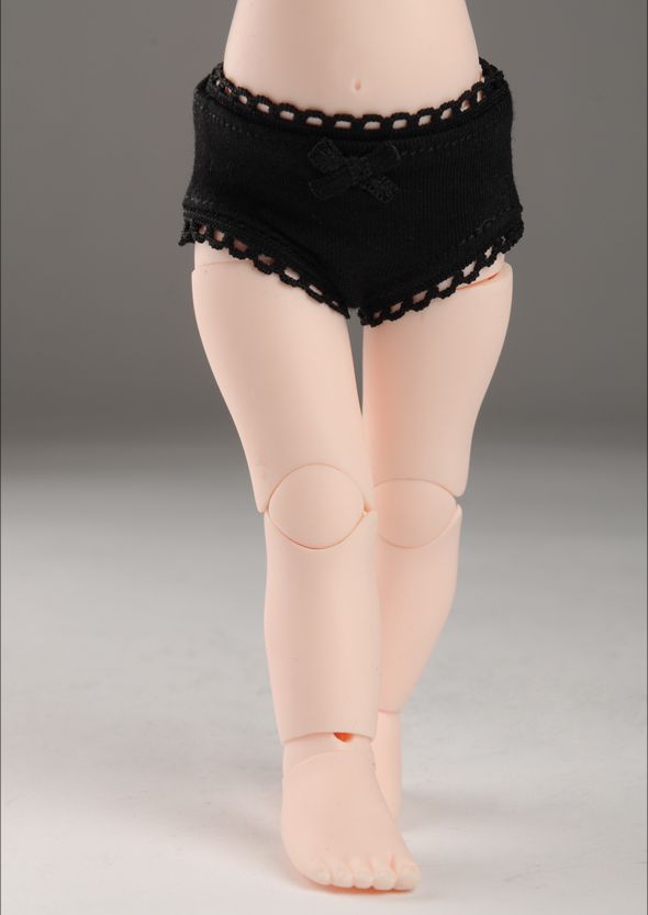 【30cm】 DOLL MORE / Dear Doll Size - Girl Basic Panty (Black)