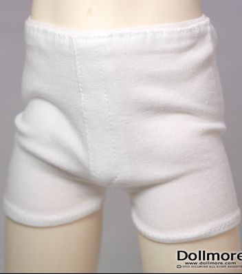 【60cm】 DOLL MORE / SD - Boy trunk span panties (White)