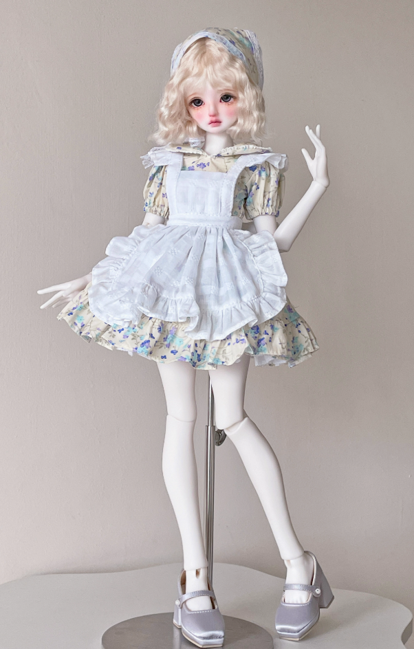 【40cm】 DOLK SELECT / カントリー風ドレスセット -  ブルー