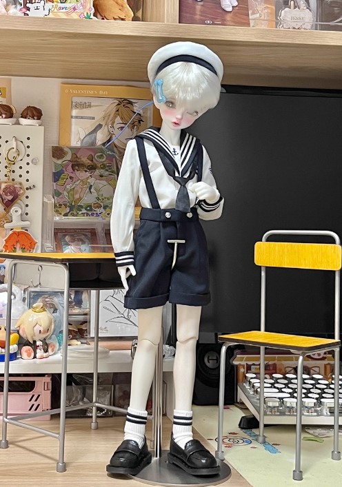 【40cm】 DOLK SELECT / セーラーパンツセット:ネイビー