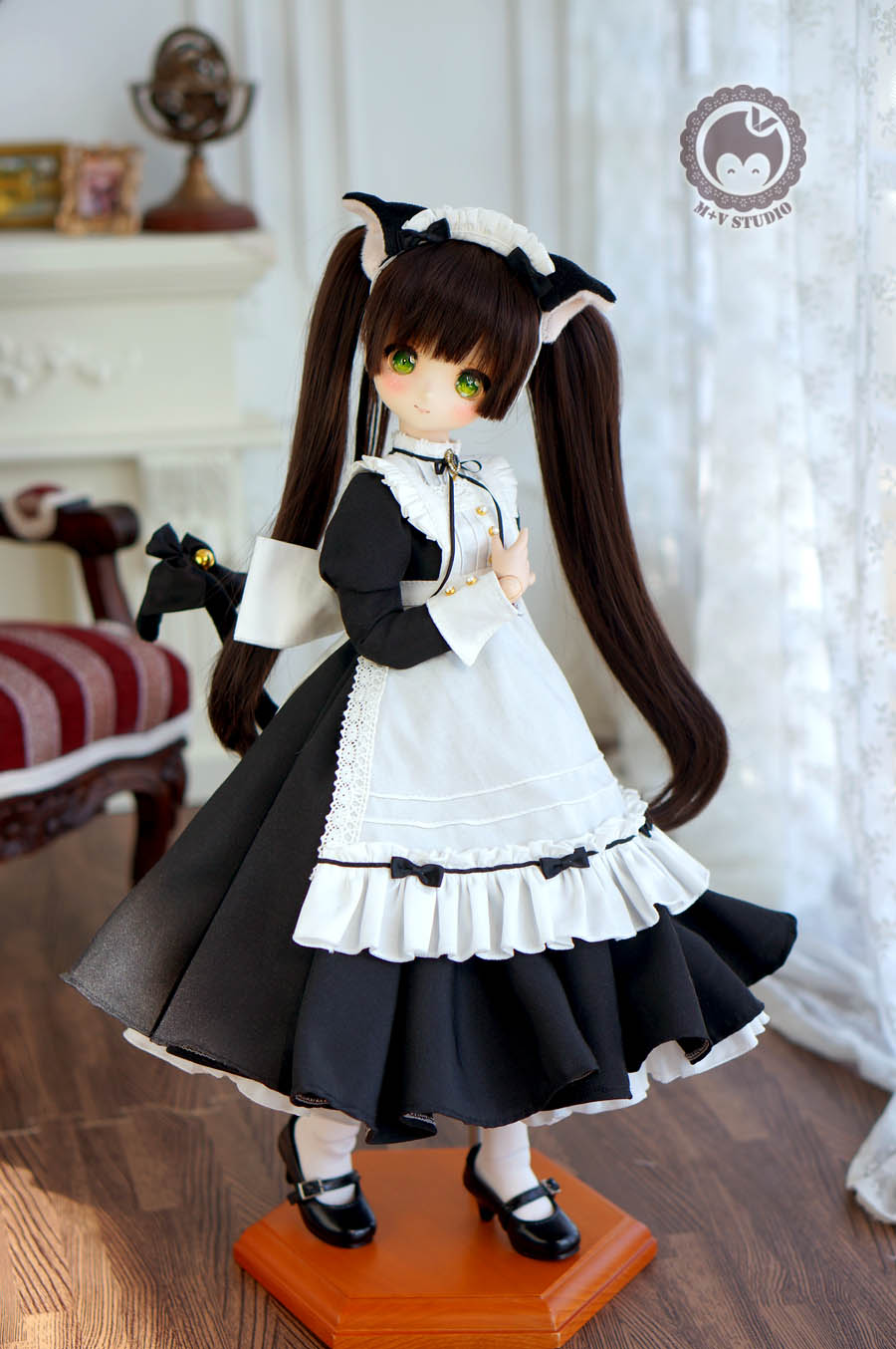 【40cm】 M+V STUDIO / 猫メイド ロング