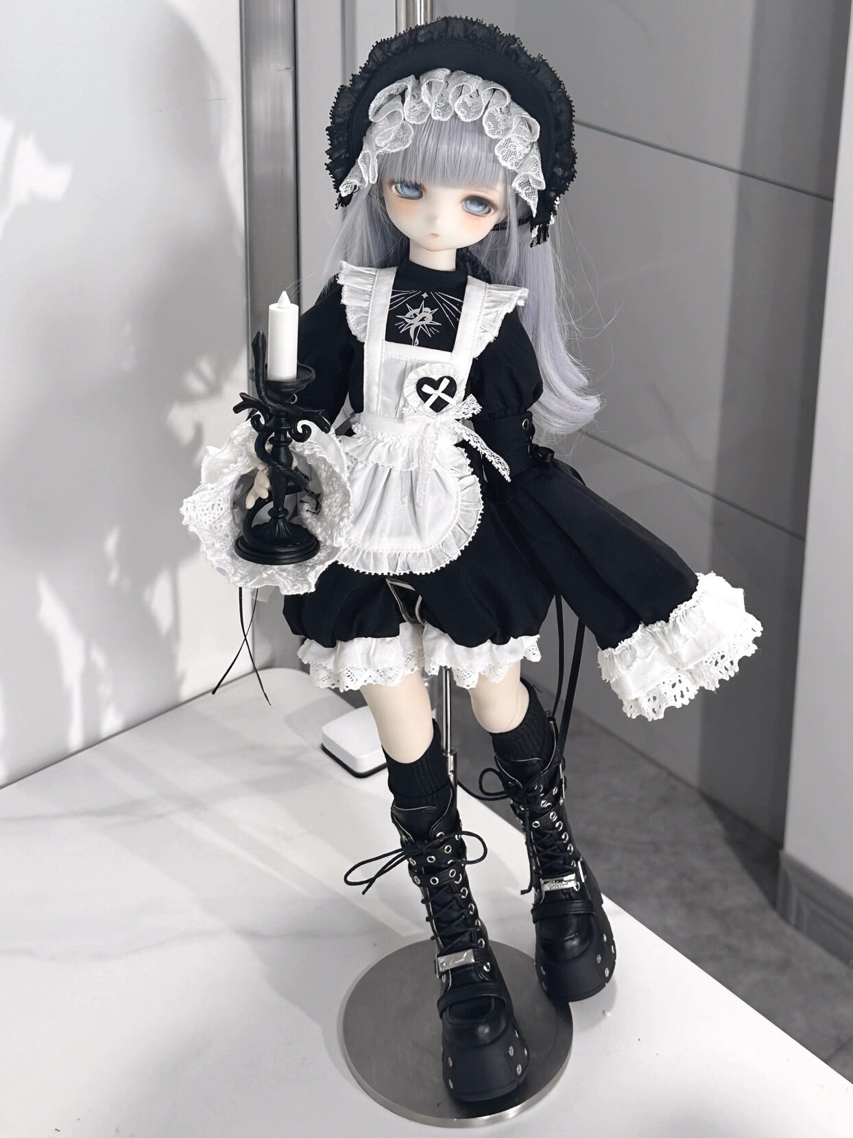 【40cm】 DOLK SELECT / 萌袖ロリータメイド服：ズボン（ブラック）