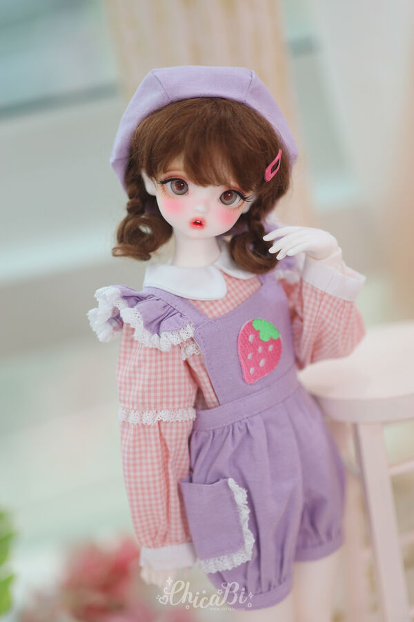【40cm】 ChicaBi / [Mini/MSD] Pipi suspender Strawberry