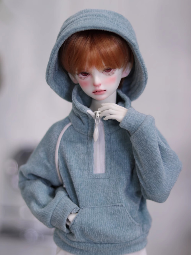 【40cm】 Bears / スタンドカラースウェットシャツ A496 (蓝绿色)