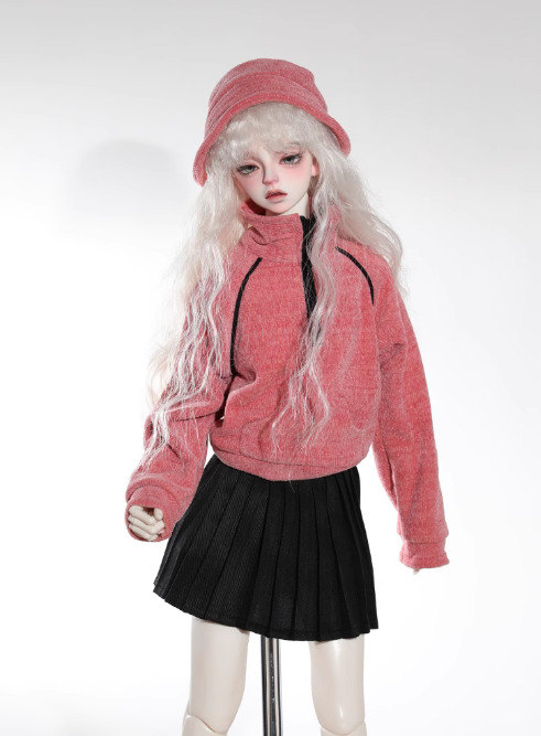 【40cm】 Bears / スタンドカラースウェットシャツ A496 (ピンク)