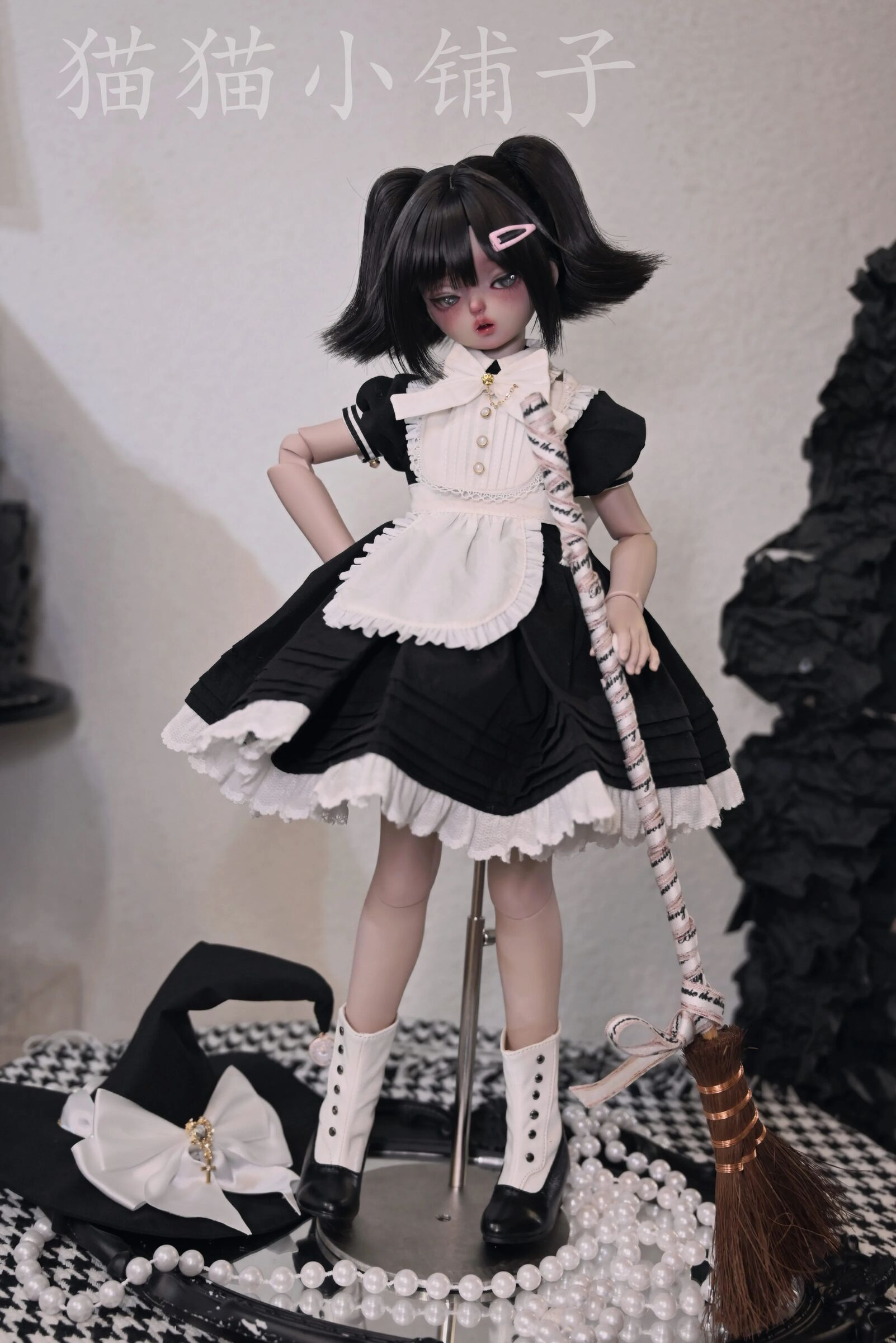 【40cm】 DOLK SELECT / ゴスメイド服：ブラック（MSD）