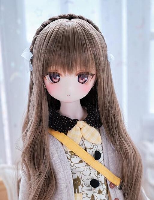 【6-7inch】 MSDoll / Rope braid Long hair -Brown