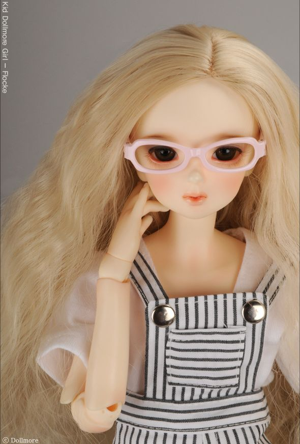 【40cm】 DOLL MORE / MSD - Dollmore Lensless Sunglasses II (L.Pink)